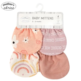 Mother's Choice 婴儿纯棉手套-4件装 柏柏尔