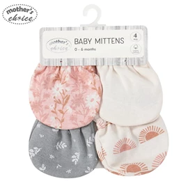Mother's Choice 婴儿纯棉手套-4件装 太阳花朵