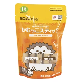 日本Edison 婴幼儿咬咬饼/ 南瓜 5枚入