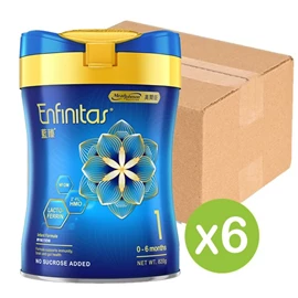 荷兰美赞臣 Enfinitas 蓝臻 婴儿奶粉-1号(0-6个月) 820g X 6罐