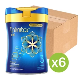 荷兰美赞臣 Enfinitas 蓝臻 幼儿奶粉-3号(1-3岁) 820g X 6罐