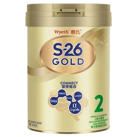 惠氏S-26 Gold/ 2号 较大婴儿配方奶粉 850g