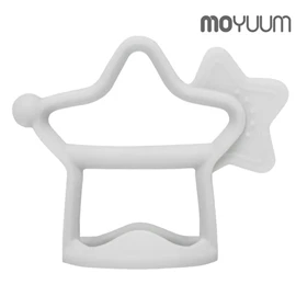 韩国Moyuum 白金矽胶手环式牙胶-浅灰星星