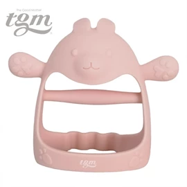 韓國tgm 白金矽膠牙膠(可穿戴手腕)連收納盒-兔仔 粉紅