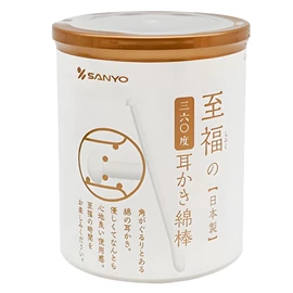日本三洋 360度耳刮棉花棒 100支