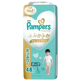 Pampers Ichiban 婴儿纸尿片(增量装)-L码48片(9-14kgs)