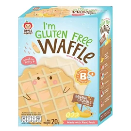 Apple Monkey 糙米华夫饼(无麸质)-20G 香蕉味