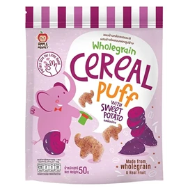 Apple Monkey 全麦谷物象象泡芙(无麸质)-50G 紫薯味