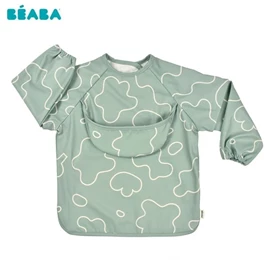 法国BEABA 2合1 多功能饭衣(可拆袖)-Saga Green