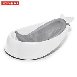 美國Skip Hop Moby Smart Sling™ 3階段浴盆連淋浴網架-白色