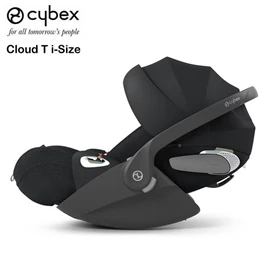 德國Cybex Cloud T i-Size Plus 提籃式汽車安全座椅-Sepia Black