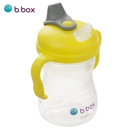 澳洲b.box 鴨嘴學飲杯/ 黃灰色 240ml