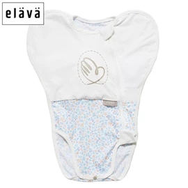 韓國Elava 包屁式安撫包巾(附舒眠墊)-沁涼冷感材質 小花蕾