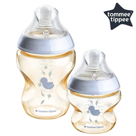 英國Tommee Tippee Natural Start PPSU 奶瓶-印花款 150ml+260ml 藍色