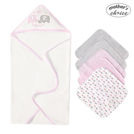 Mother's Choice 婴儿大浴巾及小毛巾套装-小象