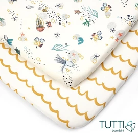 英國Tutti Bambini Cozee 嬰兒床床笠/ 2件裝 我們的星球
