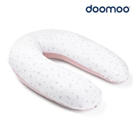 比利时Doomoo Buddy 有机棉舒眠月亮枕-粉红小花