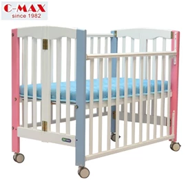 C-MAX 摺合式婴儿床 #0115(附送3寸床褥)-白色