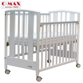 C-MAX 2合1婴儿床 #1702 (附送4寸床褥及儿童床拦板) (两色选)