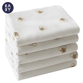 韩国Baby&I 纯棉大纱巾/ 90×90cm 5块装 松鼠