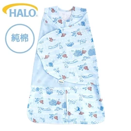 美國Halo Swaddle 二合一嬰兒包被睡袋-純棉 1.5TOG-小魚兒世界