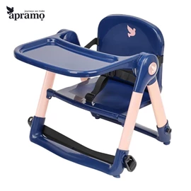 英國 Apramo Flippa® Rockstar 便攜式兩用餐椅-玫瑰藍色