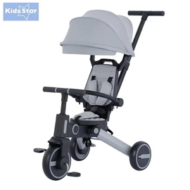 Kids Star RIDER+ 7 in 1 摺合三輪車/ 鋼灰色