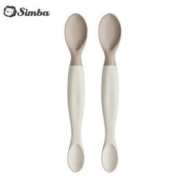 台湾小狮王 Simba 美味软质汤匙-2入 杏茶