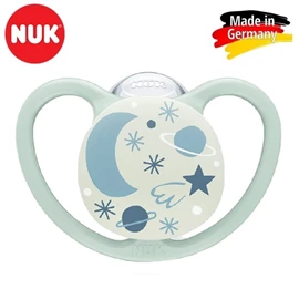 德国Nuk Space Night 超透气夜光安抚奶嘴/ 0-6M 太空
