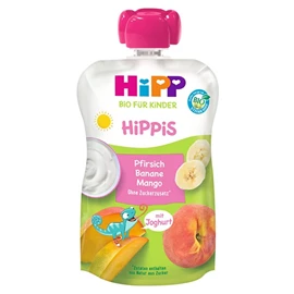HiPP 喜宝有机果蓉唧唧装-蜜桃香蕉芒果乳酪 100g