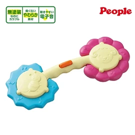 日本People 音乐哑铃牙胶玩具