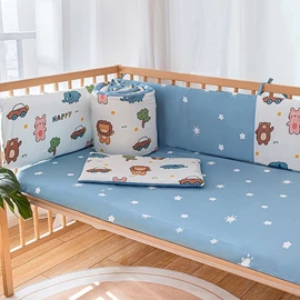 Lenny World 嬰兒床圍(全棉貢緞)-森林派對