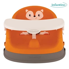 美国infantino 4合1 成长加高餐椅/ 狐狸
