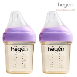 新加坡hegen PCTO™ 多功能宽口奶瓶-PPSU 150ml 两个装 紫色