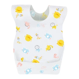 台灣黃色小鴨 三層防水拋棄圍兜-10入