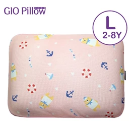 韓國Gio Pillow 超透氣護頭型 嬰兒枕頭-L碼 水手熊粉