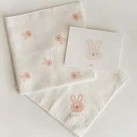 韩国Baby&I 纯棉婴儿纱巾-10块装 免仔
