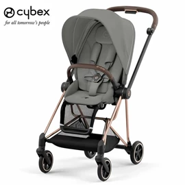 德國Cybex MIOS 3 輕便型嬰兒手推車-玫瑰金車架/ Mirage Grey