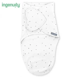 美國Ingenuity SwaddleMe 可調式純棉包巾/ 第一階 S/M 星星