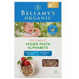 Bellamy's Organic 贝拉米 有机杂菜字母面/ 200g
