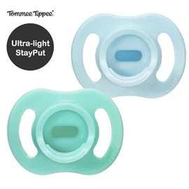 英国Tommee Tippee Ultra Light 超轻矽胶安抚奶嘴(2个装)-0-6M