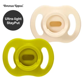 英国Tommee Tippee Ultra Light 超轻矽胶安抚奶嘴(2个装)-6-18M