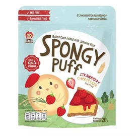 Apple Monkey 海藻钙波波泡芙-士多啤梨芝士蛋糕味 20G