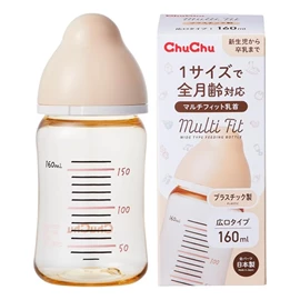 日本CHUCHU Multi Fit 闊身口徑 PPSU奶瓶-160ml