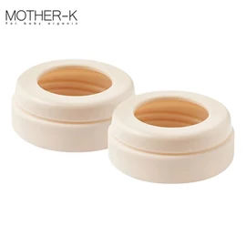 韩国Mother-K 奶瓶水杯共用奶嘴环(伸缩款用)-2入 米色