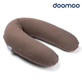 比利時Doomoo Buddy 有機棉舒眠月亮枕-深啡