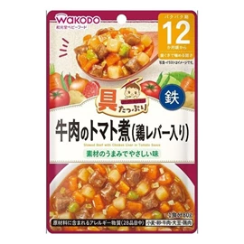 日本和光堂 便利即食餐包-牛肉番茄鸡肝 80g