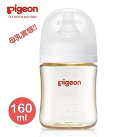 日本Pigeon 母乳實感寬口徑PPSU奶瓶-160ml 純淨白