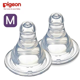 日本Pigeon 标准口径奶嘴/ M码 两个装