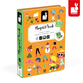 法國Janod 遊戲磁鐵書-四季